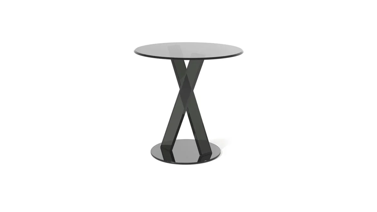 Designer MISTER X 55 glass table by Reflex Angelo in Royal Oak Michigan showroom