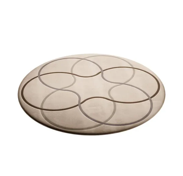 Modern round carpet with abstract design by Reflex