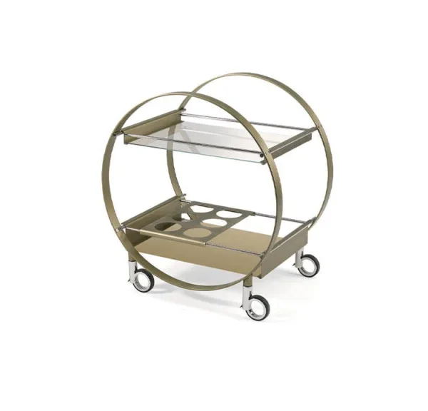 Miss Marple Trolley with curved glass shelves