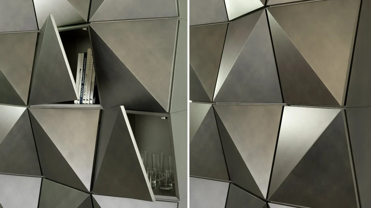Origami Reflex luxury Italian design coffee table with artistic folds suited for modern decor in Birmingham Michigan