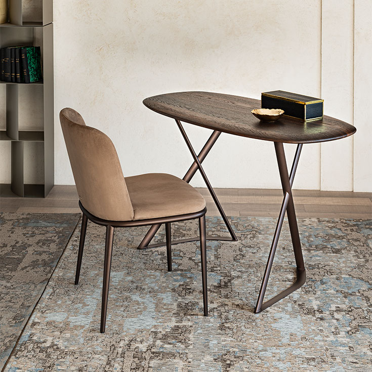 “Cattelan Italia TAHITI – modern hanging lamp with conical shade and sophisticated metallic finish”