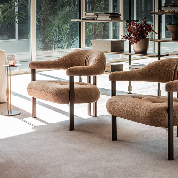GRETA Lounge chair by Cattelan Italia – modern Italian lounge chair with deep seat and luxurious upholstery
