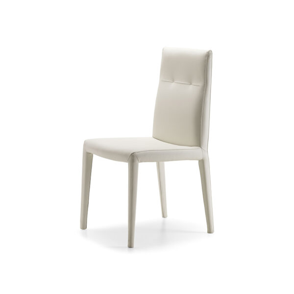 “AGATHA FLEX by Cattelan Italia – modern upholstered dining chair with flexible backrest and elegant metal legs”