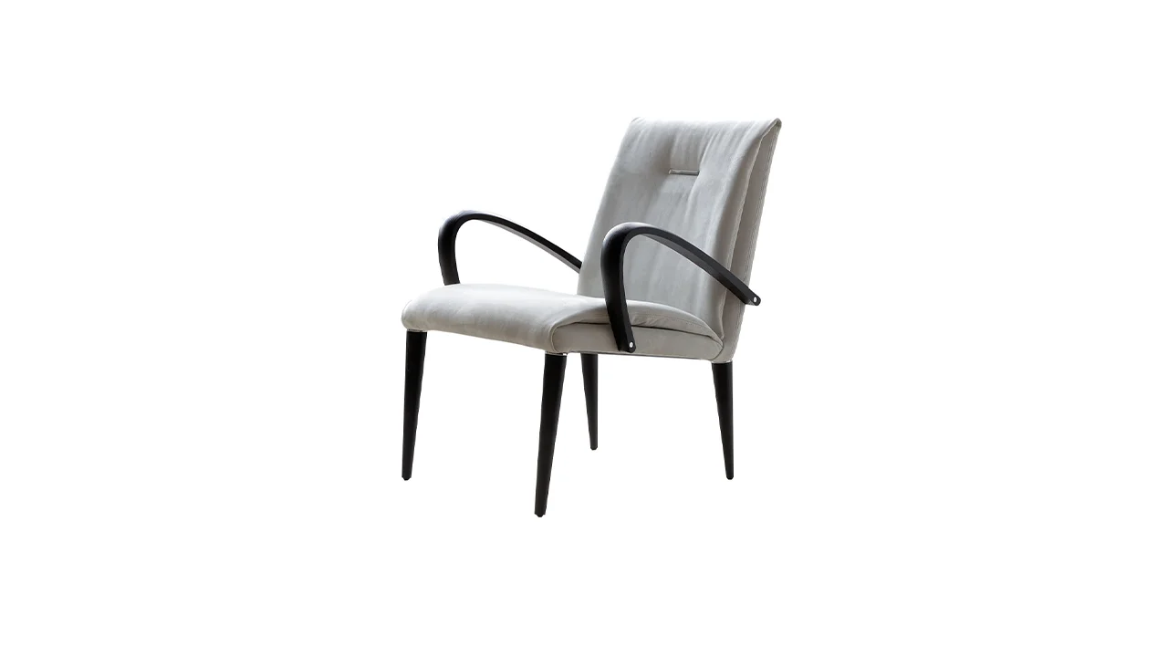 Soft Poltroncina by Reflex featured in Birmingham Michigan showroom, modern Italian luxury seating design.
