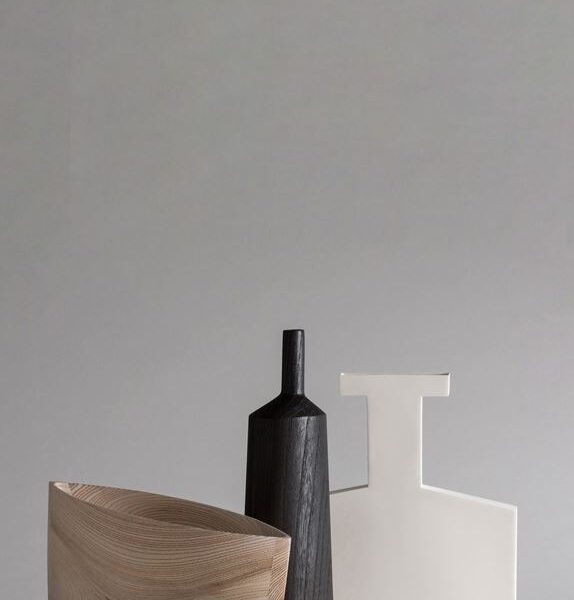 Luxury Italian WOOD GLASS / BOTTIGLIA WOOD by Kose Milano showroom piece at Italcasa Design in Troy, Michigan
