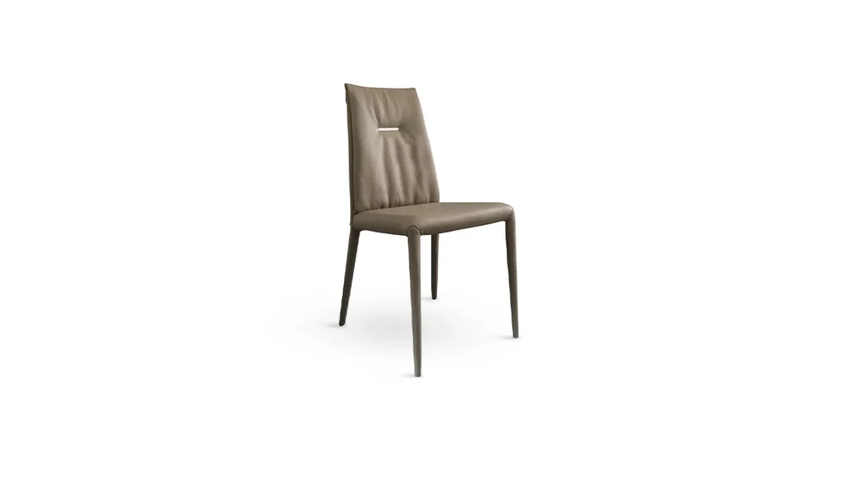 Contemporary Adam table by Reflex with sculptural Italian base in Royal Oak Michigan showroom