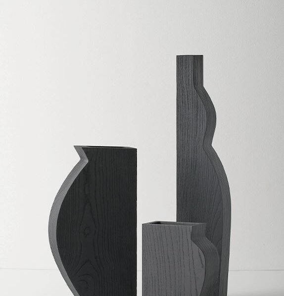 Luxury Italian PACAY ALTO / MEDIO / SMALL WOOD by Kose Milano showroom piece at Italcasa Design in Troy, Michigan