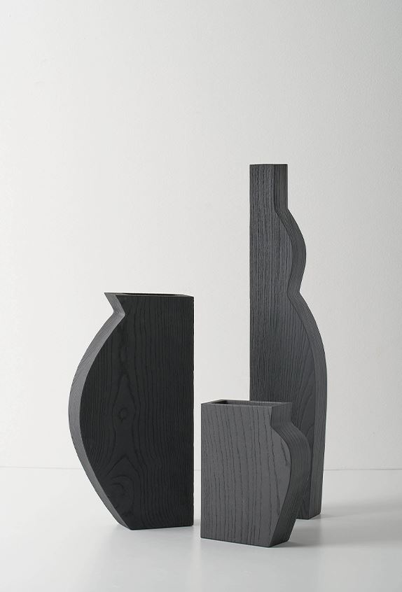 Luxury Italian PACAY ALTO / MEDIO / SMALL WOOD by Kose Milano showroom piece at Italcasa Design in Troy, Michigan