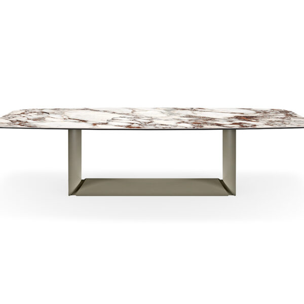 “DRAGON Keramik by Cattelan Italia – contemporary Italian dining table with elegant ceramic top and sculptural metal base”