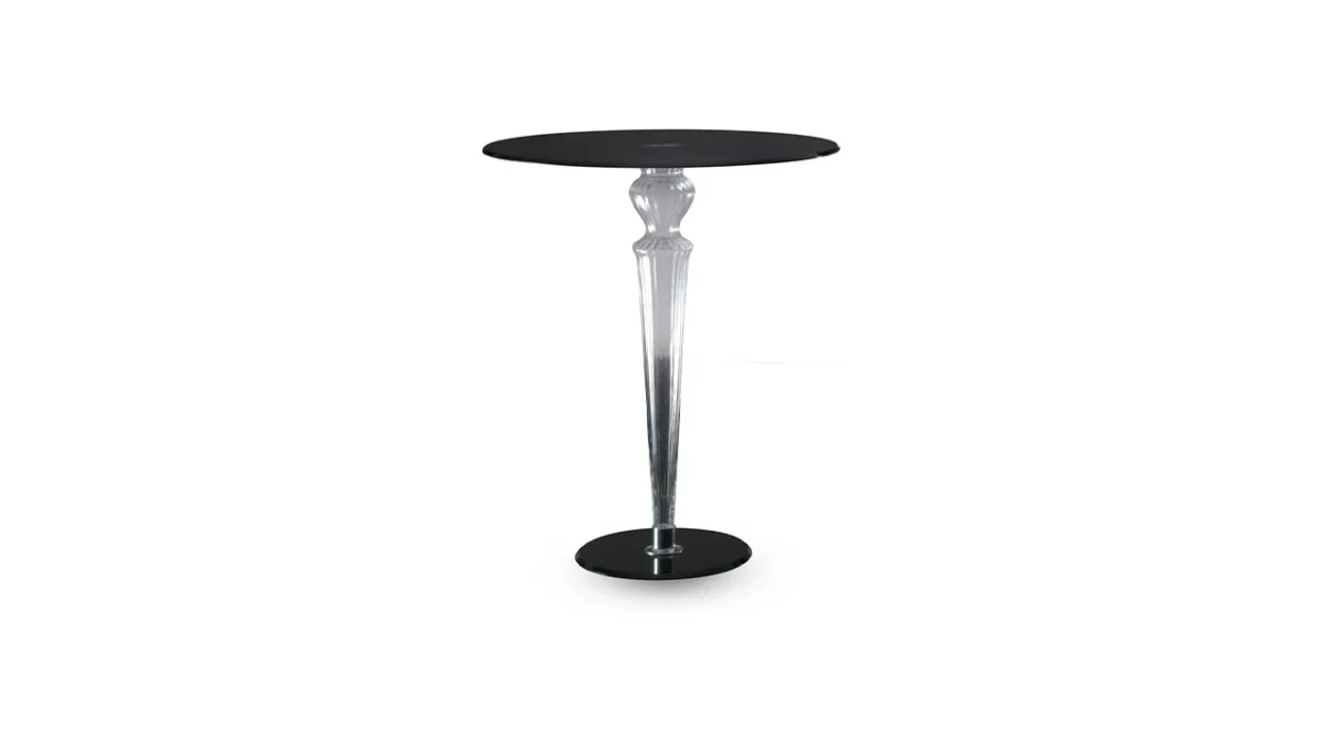 Luxury Gran Canal 105 Bar table by Reflex Angelo in Royal Oak, MI – featuring a Murano glass base and mirrored glass top.