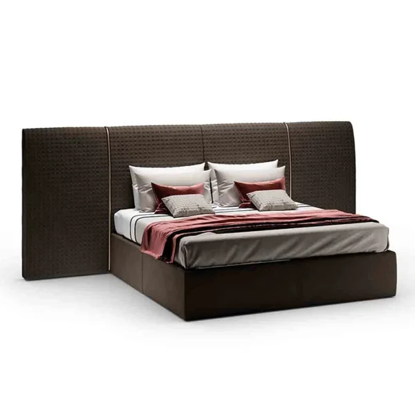 San Marco XL Letto by Reflex featured in Birmingham Michigan showroom, modern Italian luxury bed design.
