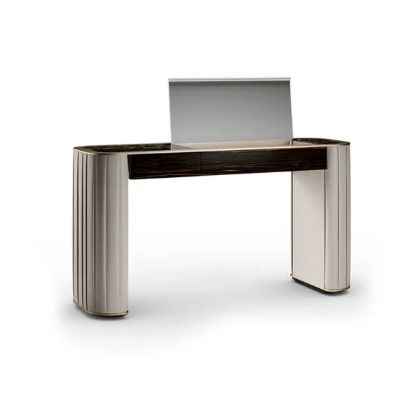 Modern pleated design toilet with sleek ceramic finish