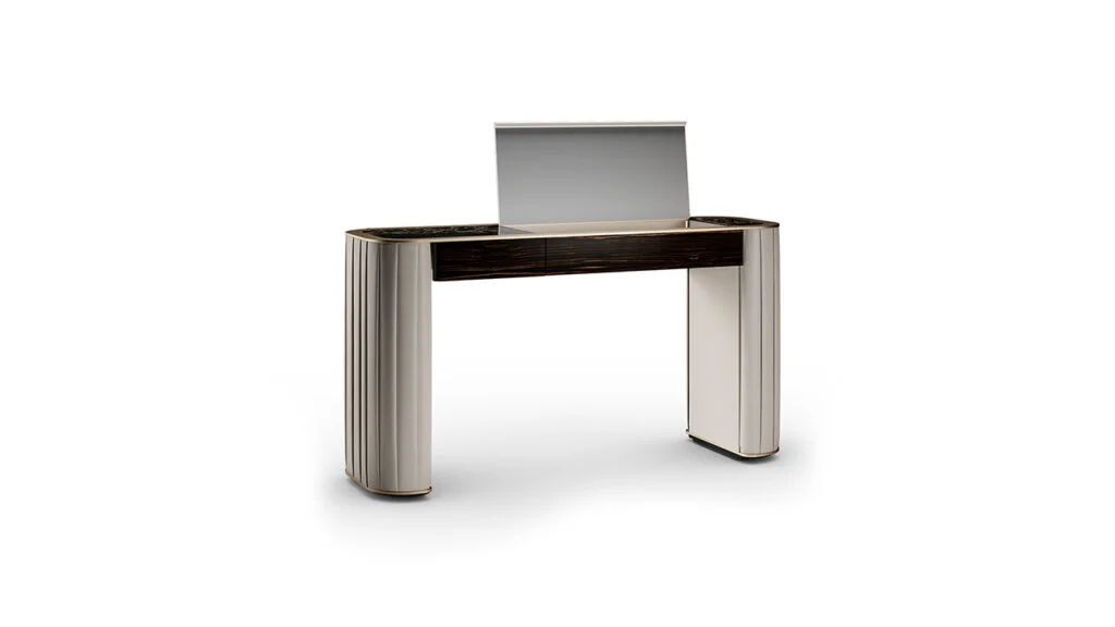 Modern pleated design toilet with sleek ceramic finish
