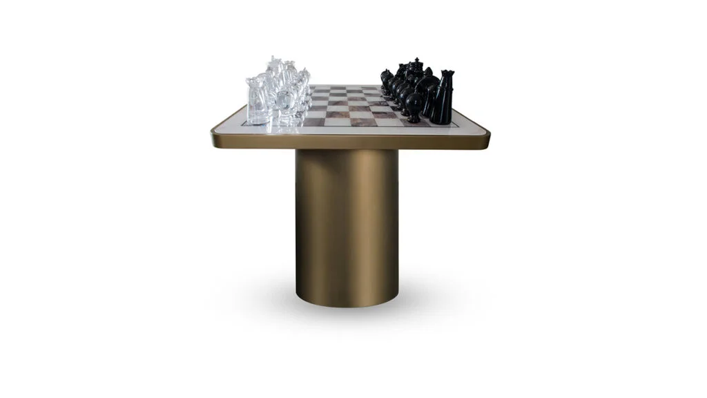 Italian designer chess table TAU 40 by Reflex