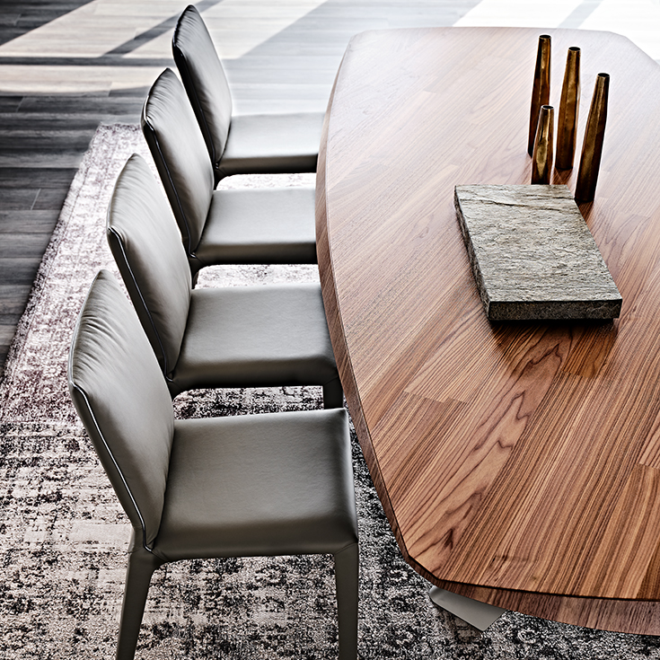 PENELOPE by Cattelan Italia – sophisticated Italian dining chair with plush comfort and fluid, modern form