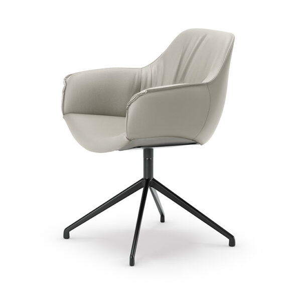 Contemporary SCARLETT Turn by Cattelan Italia – elegant swivel chair with metal base and luxurious Italian design