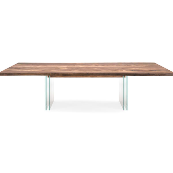 “Side view of IKON by Cattelan Italia – modern round table featuring artistic base design and sleek circular top”