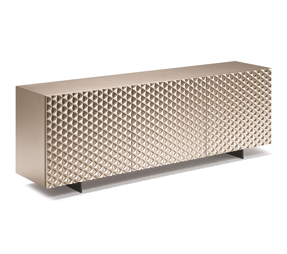 “ROYALTON sideboard by Cattelan Italia – designer Italian storage unit with geometric textures and premium craftsmanship”