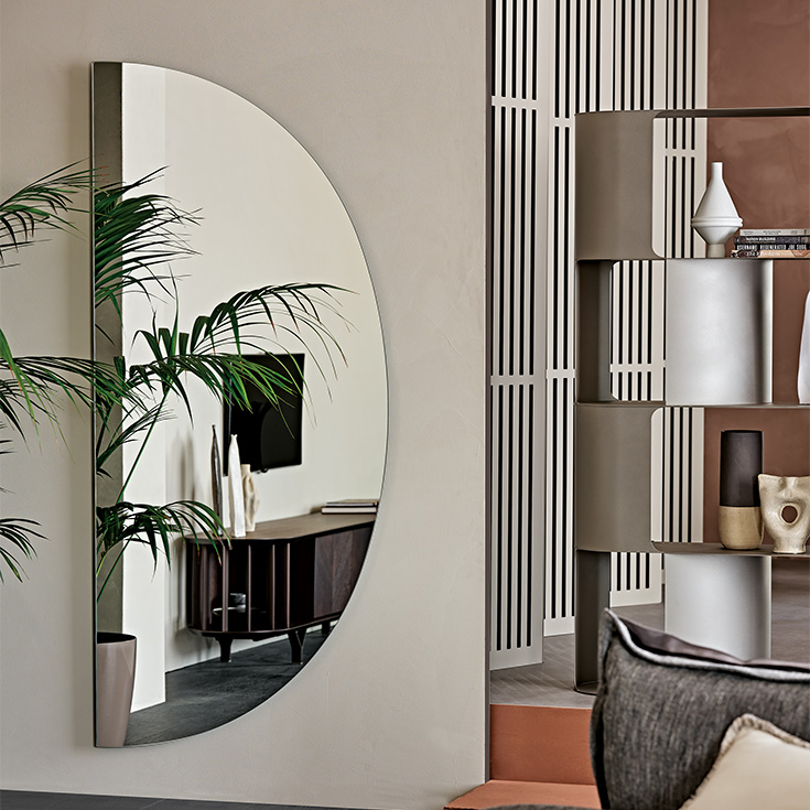 “DAY by Cattelan Italia – modern Italian wall mirror with minimalist rectangular design and sleek profile”