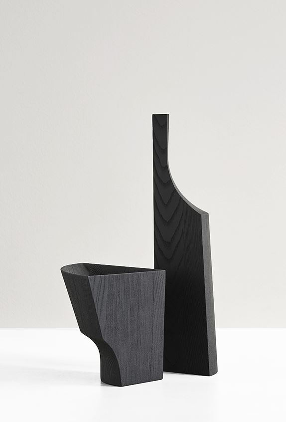Contemporary VENERE BOTTLE / GEMINA CUP WOOD by Kose Milano high-end Italian furniture in Birmingham, Michigan