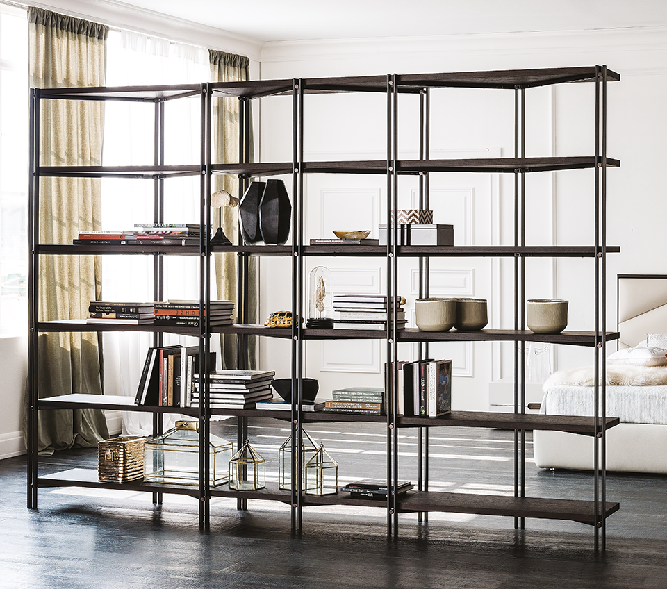 “Luxury HUDSON sideboard by Cattelan Italia – contemporary buffet with geometric door panels and refined craftsmanship”