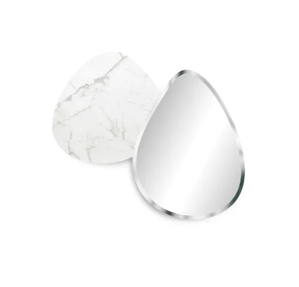 “Modern SEVENTY VETROMARMO table by Reflex with high-end materials.”
