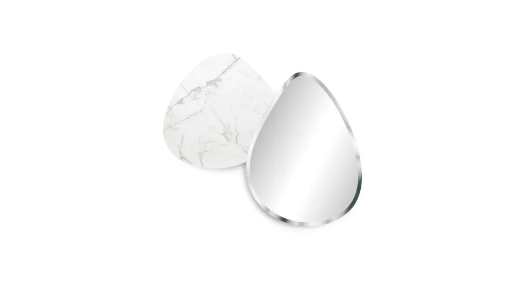 “Modern SEVENTY VETROMARMO table by Reflex with high-end materials.”