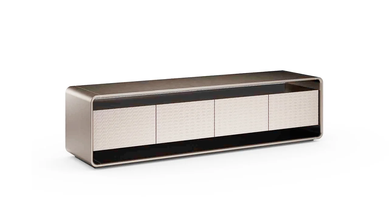 Oh Buffet Low by Reflex featured in Birmingham Michigan showroom, modern Italian luxury sideboard design.