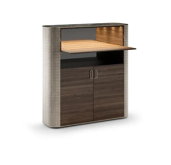 San Marco Madia with elegant wood finish, perfect for contemporary interiors in Royal Oak, MI.