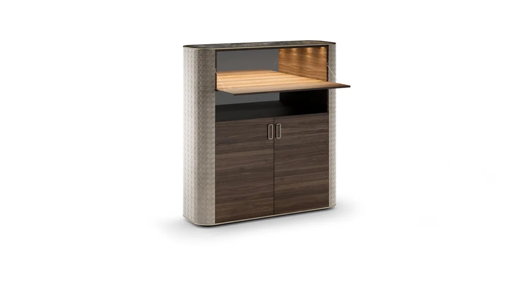 San Marco Madia with elegant wood finish, perfect for contemporary interiors in Royal Oak, MI.