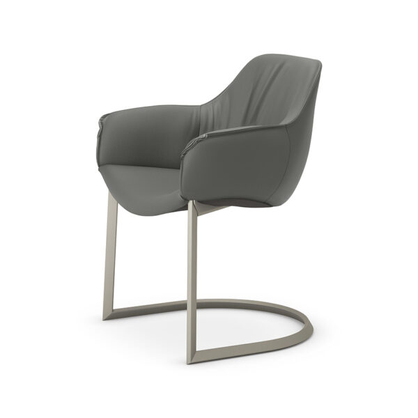 Contemporary SCARLETT Cantilever by Cattelan Italia – elegant Italian chair with upholstered seat and sleek metal frame