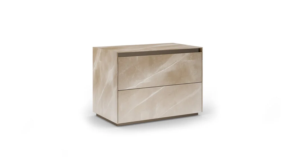 “Reflex MONOLITH bedside table – minimalist luxury for contemporary bedrooms.”