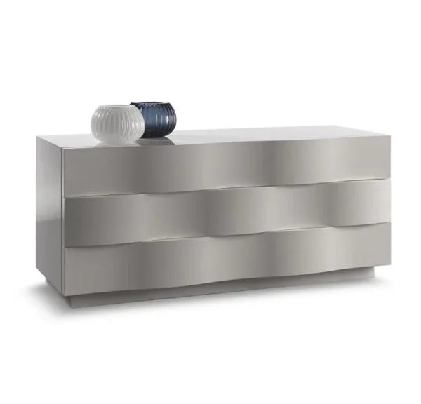 Italian WAVE COMÒ by Reflex – contemporary chest with unique wave pattern