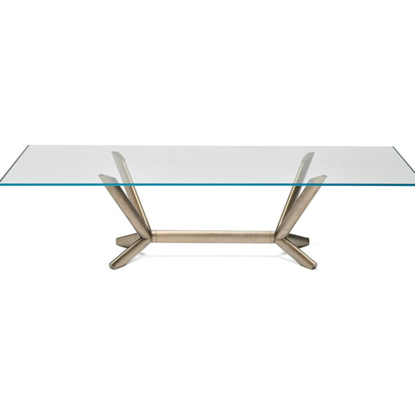 “PLANER by Cattelan Italia – modern dining table with sleek top and sculptural steel base in a bold architectural design”