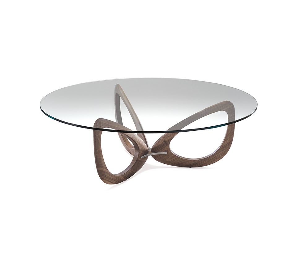 “HELIX by Cattelan Italia – modern Italian console table with twisted sculptural base and elegant glass top”