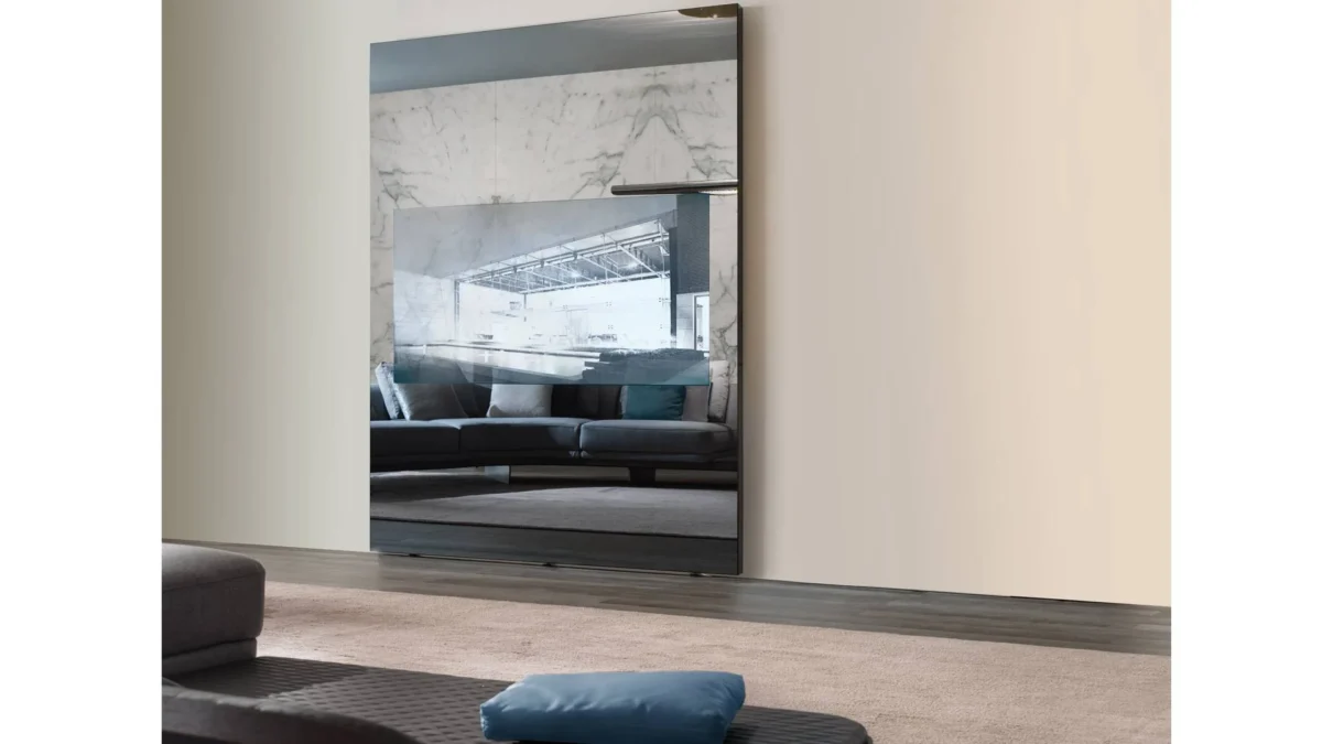 Movie TV Stand Reflex modern Italian media console with lacquered finish tailored for luxury living rooms in Royal Oak Michigan