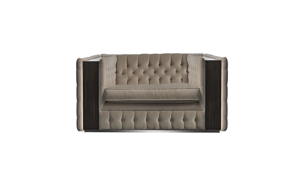 Ca' D'Oro Armchair by Reflex, a luxurious, modern piece with intricate detailing, ideal for upscale interiors in Royal Oak, Michigan.