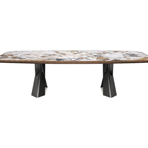 “MAD MAX Keramik Premium by Cattelan Italia – high-end dining table with ultra-refined ceramic top and bold X-shaped metal base”