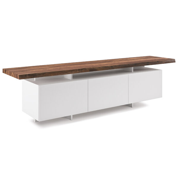 “SENECA by Cattelan Italia – modern Italian sideboard with sleek wood finish and asymmetrical storage design”
