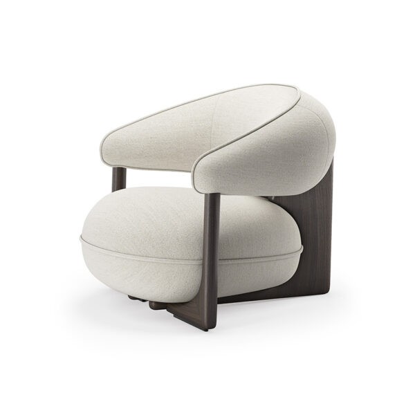 “RUBY Lounge by Cattelan Italia – contemporary Italian armchair with enveloping backrest and elegant silhouette”