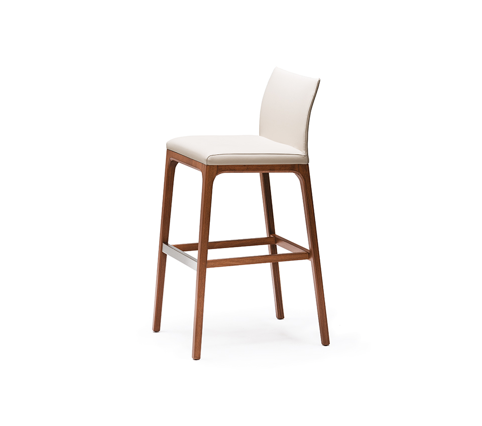 “ARCADIA by Cattelan Italia – modern Italian dining chair with upholstered backrest and wooden legs”