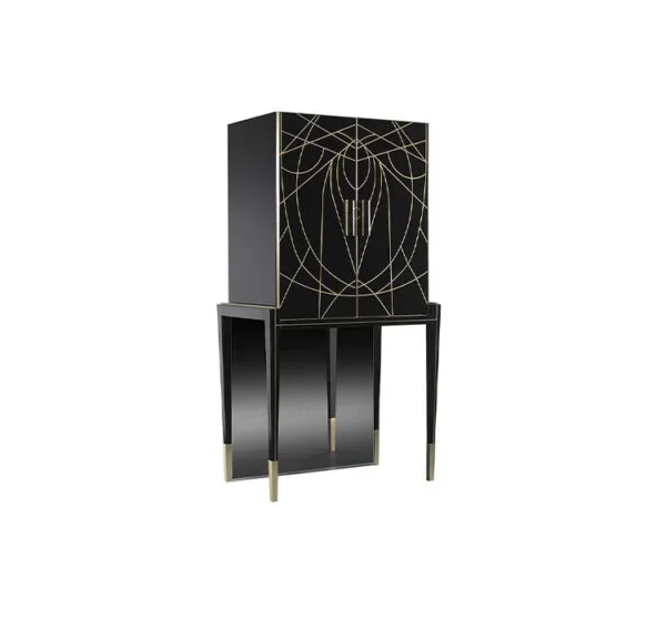 Belle Epoque Cocktail Bar in sleek glass finish – Troy Michigan