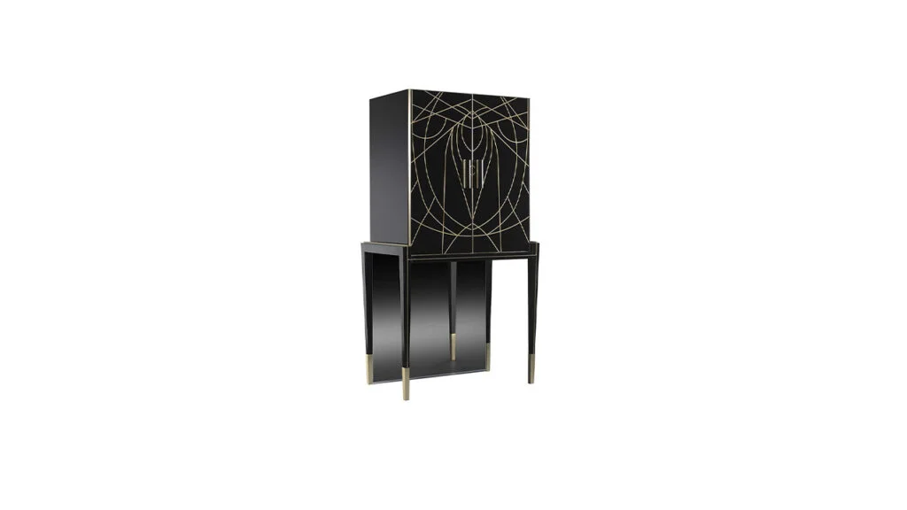 Belle Epoque Cocktail Bar in sleek glass finish – Troy Michigan