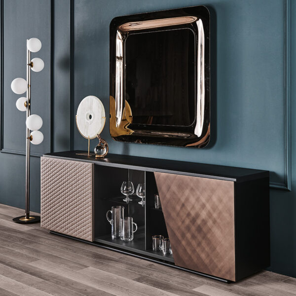 “ASTON by Cattelan Italia – modern Italian dining chair with upholstered seat and sleek metal legs”