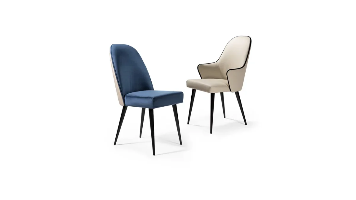 Luxury Ludwig Sedia dining chair by Reflex with Italian craftsmanship in Royal Oak Michigan showroom