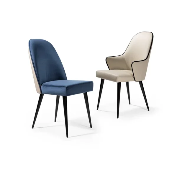 Luxury Ludwig Sedia dining chair by Reflex with Italian craftsmanship in Royal Oak Michigan showroom