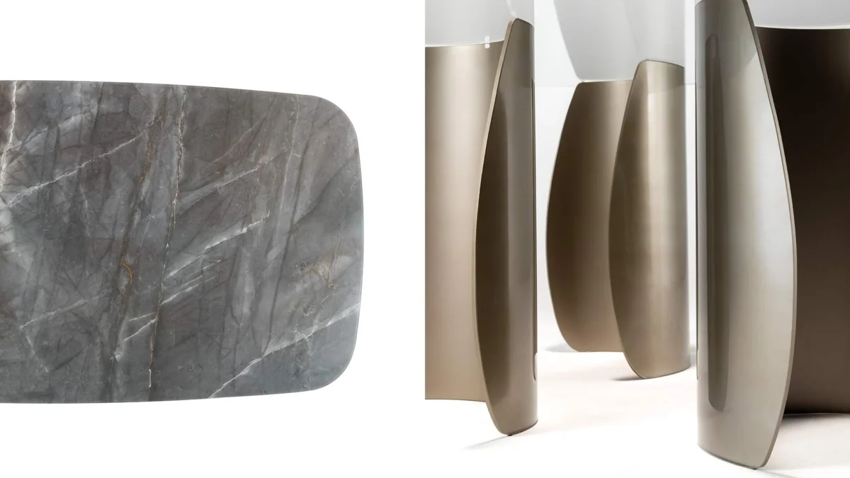 Petalo 72 by Reflex showcased in Royal Oak Michigan showroom, modern Italian luxury furniture design.