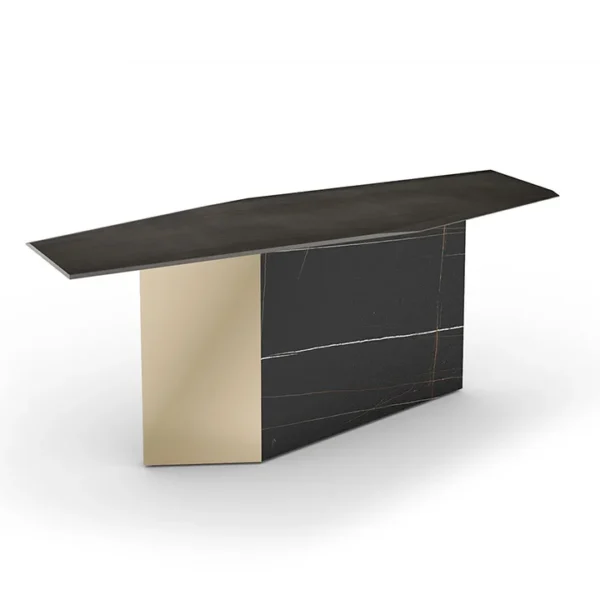 Elbow Console Reflex modern Italian console table with lacquered finish tailored for luxury entryways in Royal Oak Michigan