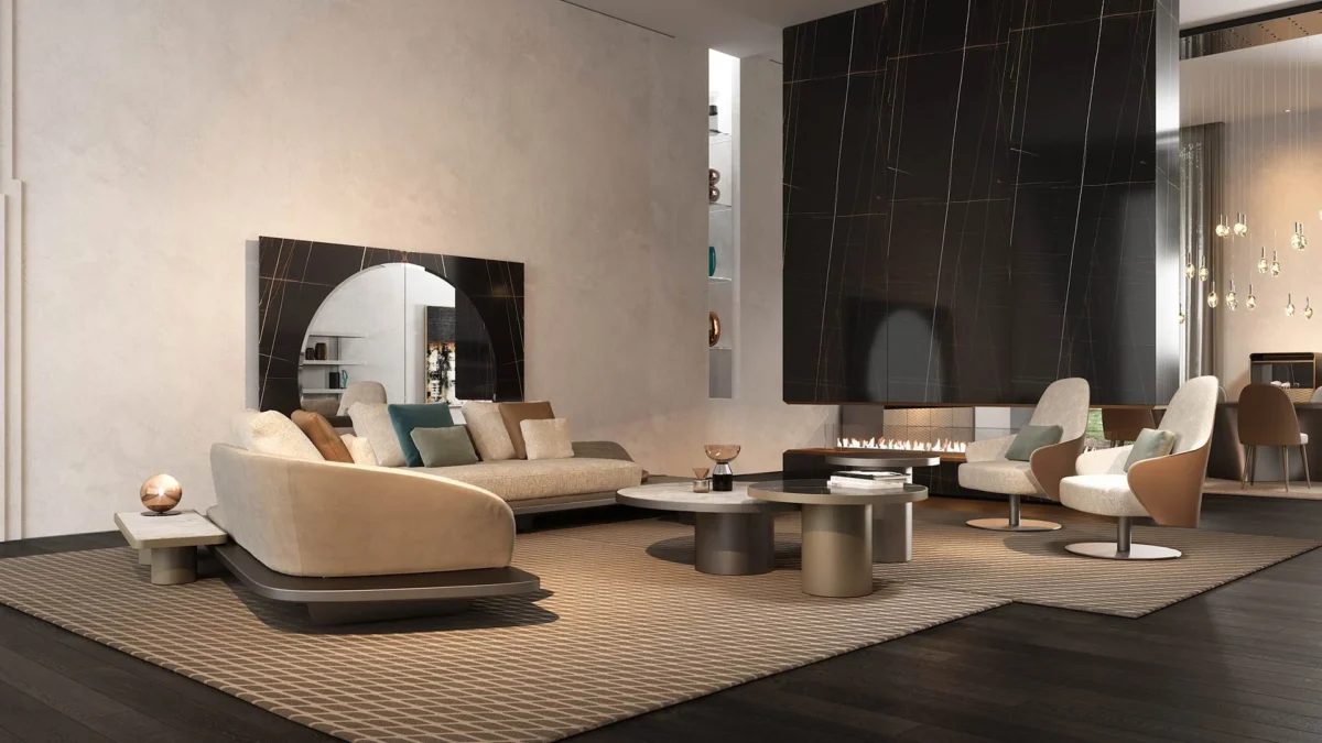 Contemporary SEGNO SOFA CHAISE LONGUE by Reflex in Royal Oak Michigan