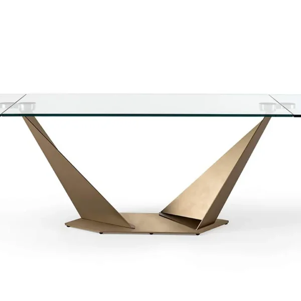 Quartz 72 Allungabile by Reflex featured in Birmingham Michigan showroom, modern Italian luxury furniture design.